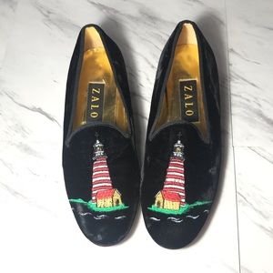Zalo Black suede flats